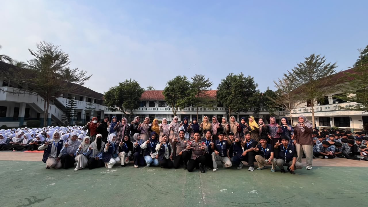 KEGIATAN SOSIALISASI PENCEGAHAN JUDI ONLINE (JUDOL) DAN BAHAYA PENYALAHGUNAAN NARKOTIKA DI SMAN 01 PETIR